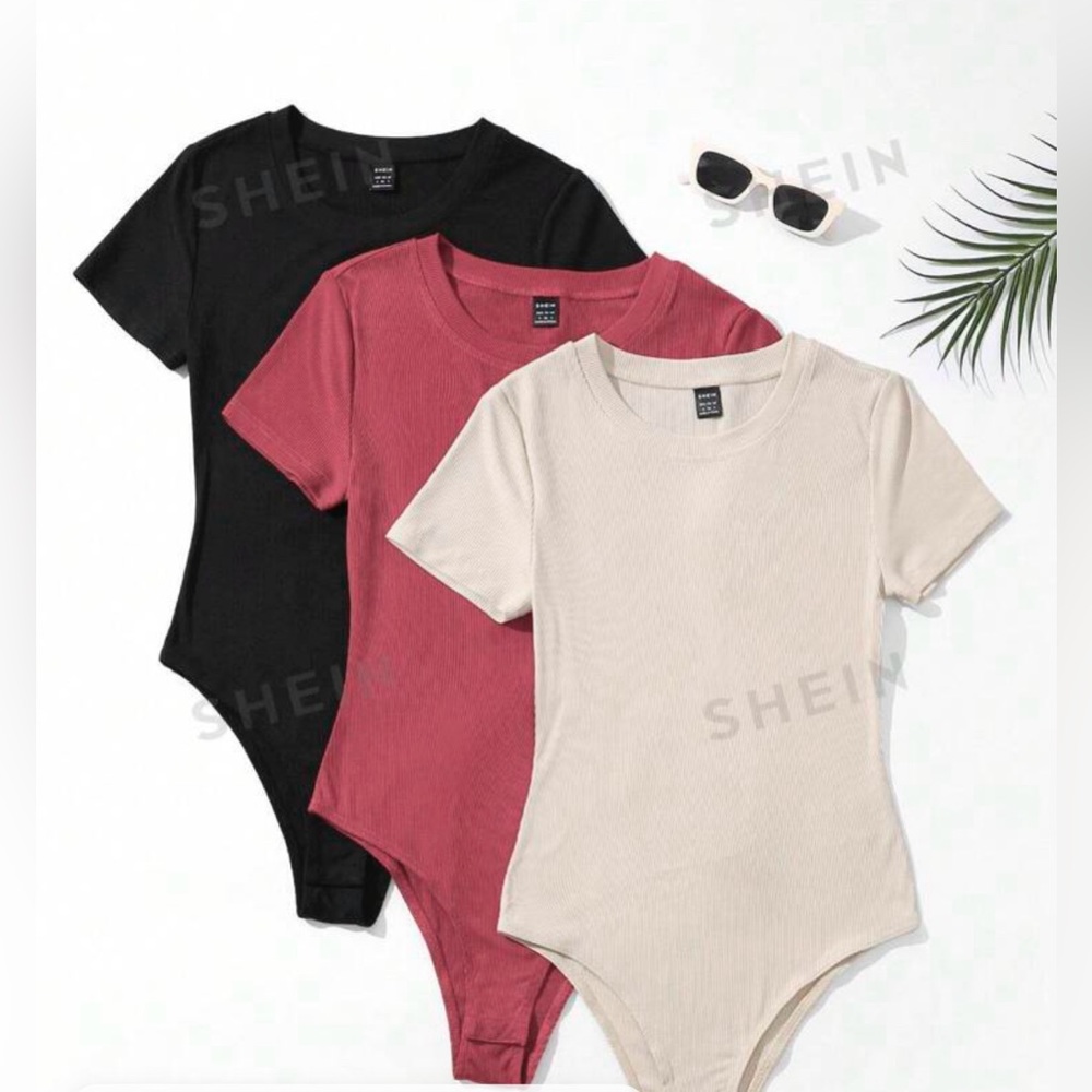 3 Body Suits from SHEIN, size XS